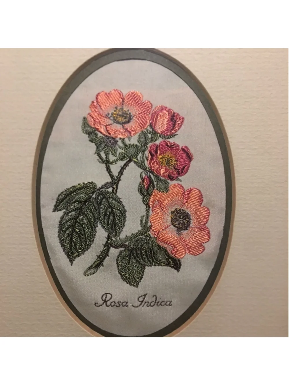 ROSA INDIA WOVEN FRAMED PICTURE FEATURES SILK AND RAYON